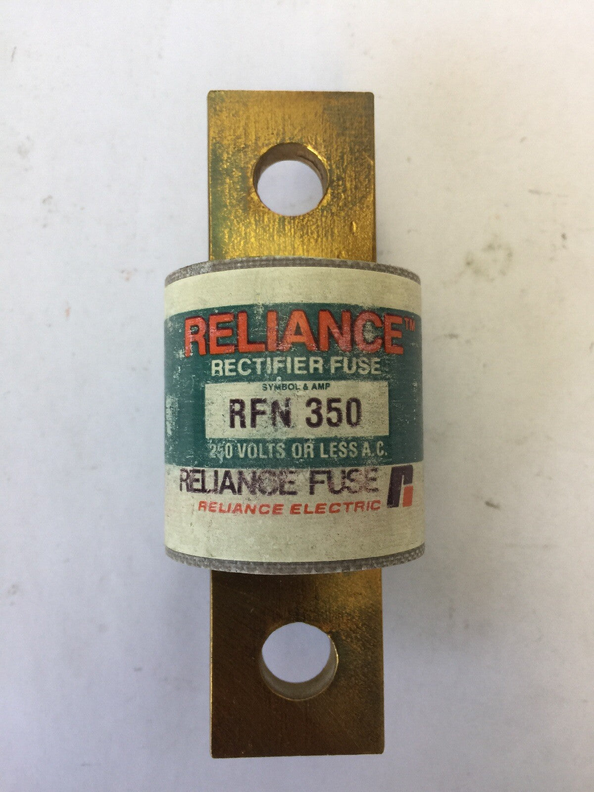 RELIANCE RFN350 RECTIFIER FUSE 350 AMP 250 VOLTS