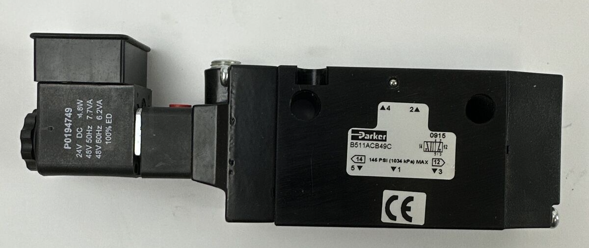 PARKER B511ACB49C SOLENOID VALVE 145PSI P0194749 24VDC
