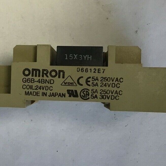OMRON G6B-4BND RELAY TERMINAL BLOCK 24VDC 5A 250VAC***LOTOF5***