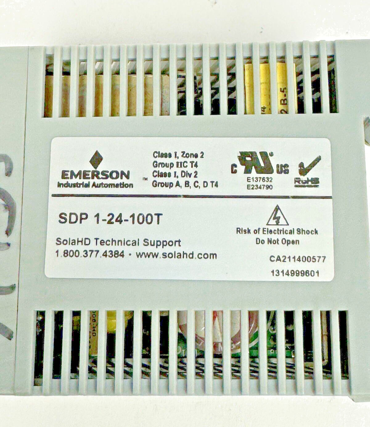SOLA / EMERSON - SDP 1-24-100T - POWER SUPPLY - 24VDC,1.3 A/ 230VAC,0.7A 50/60Hz