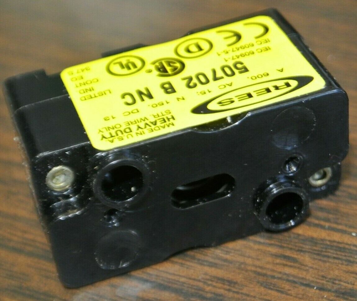 REES 50702-000 CONTACT BLOCK / 1 N.C. / STROKE 10 to OPEN / NEW SURPLUS