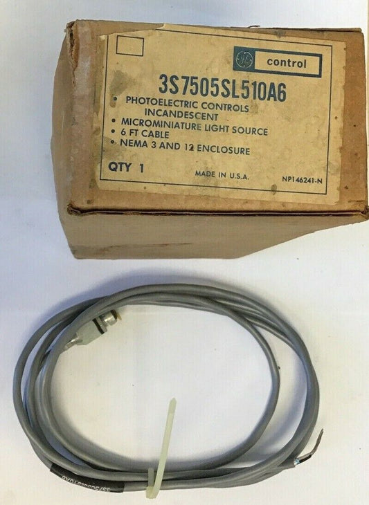 GENERAL ELECTRIC 3S7505Sl510A6 PHOTOELECTRIC CONTROLS 6FT