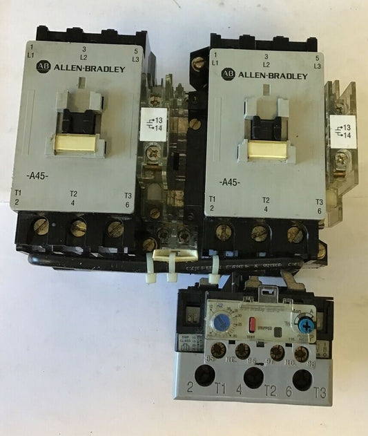 ALLEN BRADLEY 104-A45ND3 REVERSING CONTACTOR SER.C