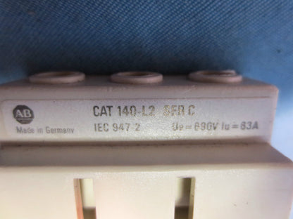 ALLEN-BRADLEY 140-L2 Ser. C TERMINAL 3 PHASE  (USE w/ 140-MN)