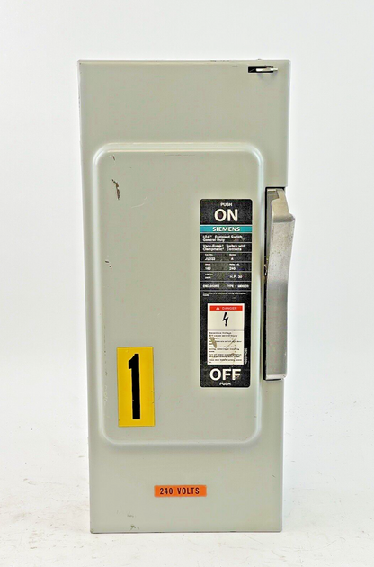 SIEMENS / ITE - JU323 SER. A - SAFETY SWITCH - 100 A, 240 VAC, 250 VDC, TYPE 1