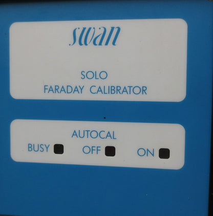 SWAN SOLO 22-521110 OXYTRACE FC & FARADAY CALIBRATION