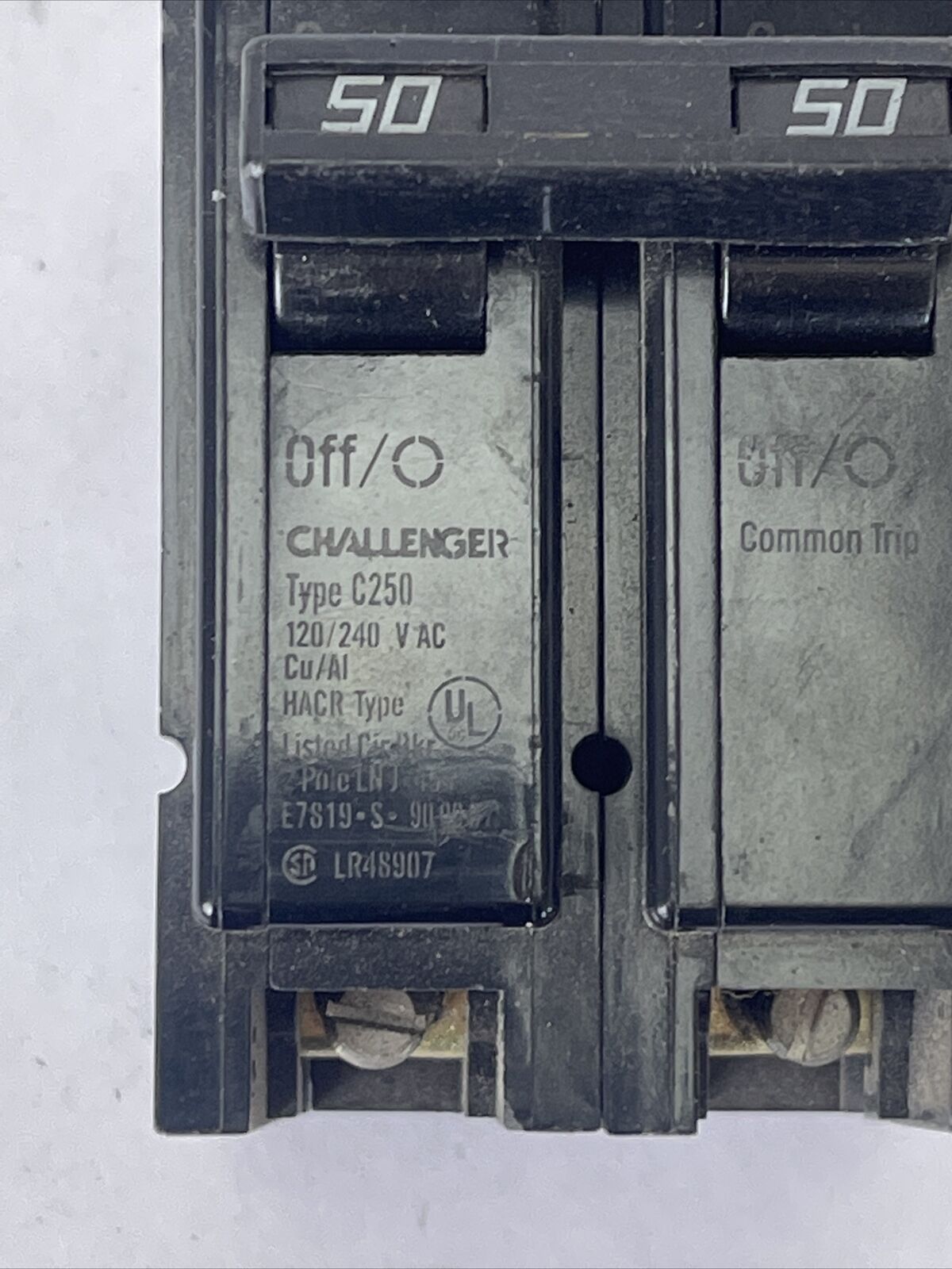 CHALLENGER C250 CIRCUIT BREAKER 2POLE 50AMP 120/240VAC