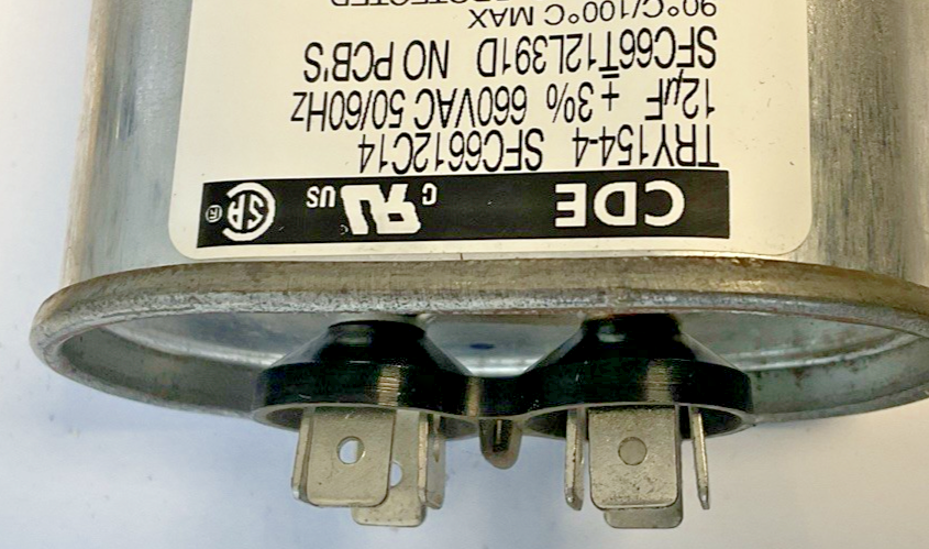 CDE SFC6612C14 CAPACITOR 660VAC 12UF 50/60HZ SCF66T12L391D