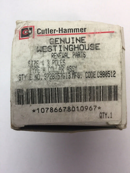 CUTLER HAMMER 372B357G13 SIZE 4 3 POLES TYPE A COLLAR ASSY