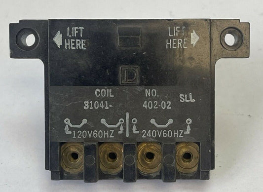 SQUARE D 31041-402-02 COIL 120V 60HZ 240V 60HZ