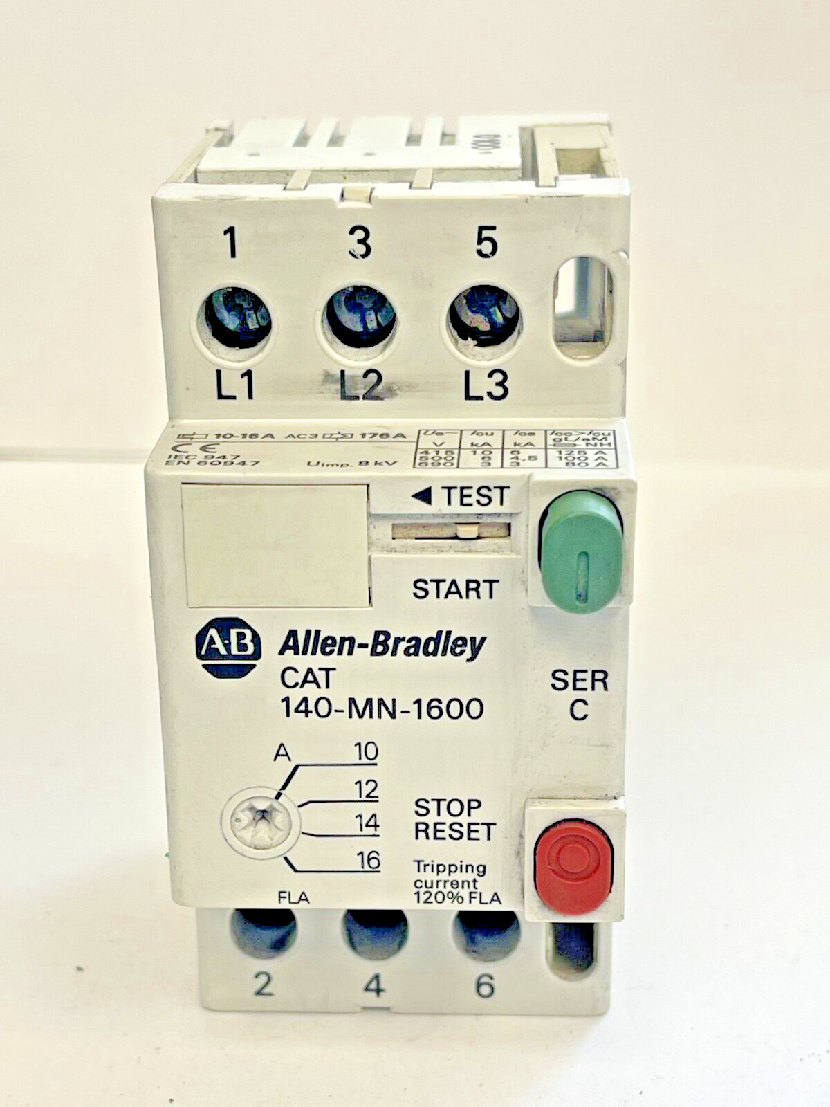 ALLEN BRADLEY - 140-MN-1600 SER. C - MANUAL MOTOR STARTER
