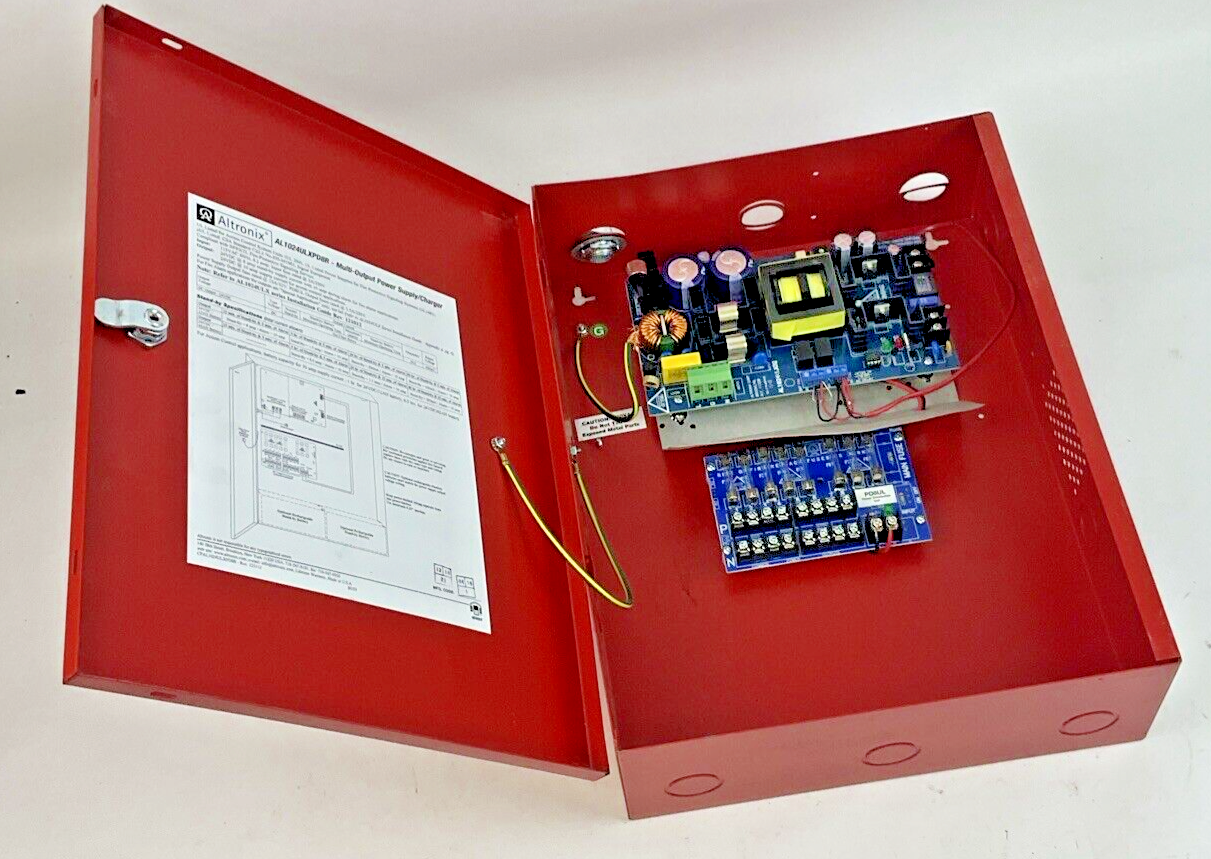 ALTRONIX AL1024ULXPD8R POWER SUPPLY/CHARGER 115VAC 24VDC