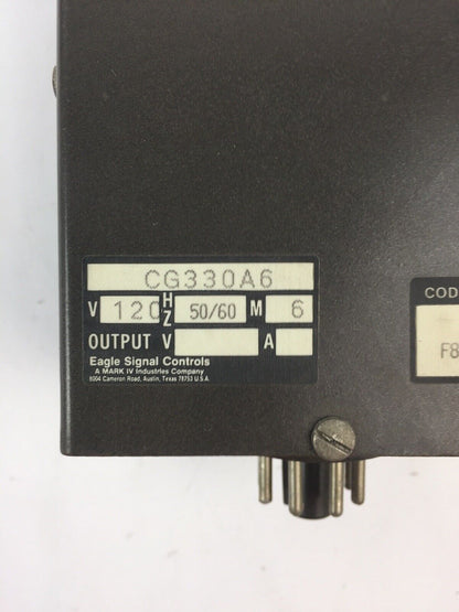 GW EAGLE SIGNAL CG330A6 TIME DELAY RELAY 120V 50/60HZ 30 SECONDS