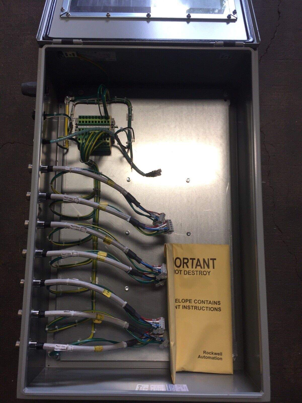 ALLEN BRADLEY 1000-10WZK-BASE LOGIX PANEL HOFFMAN CSD30248W/SPL INDUSTRIAL CONTR