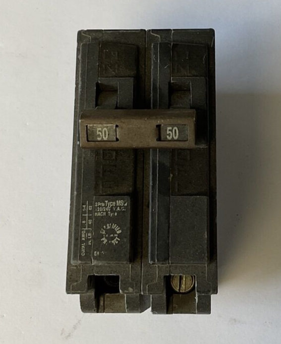 MURRAY MQ250 CIRCUIT BREAKER 50A 2POLE 120/240VAC TYPE MSQ ***LOTOF8***