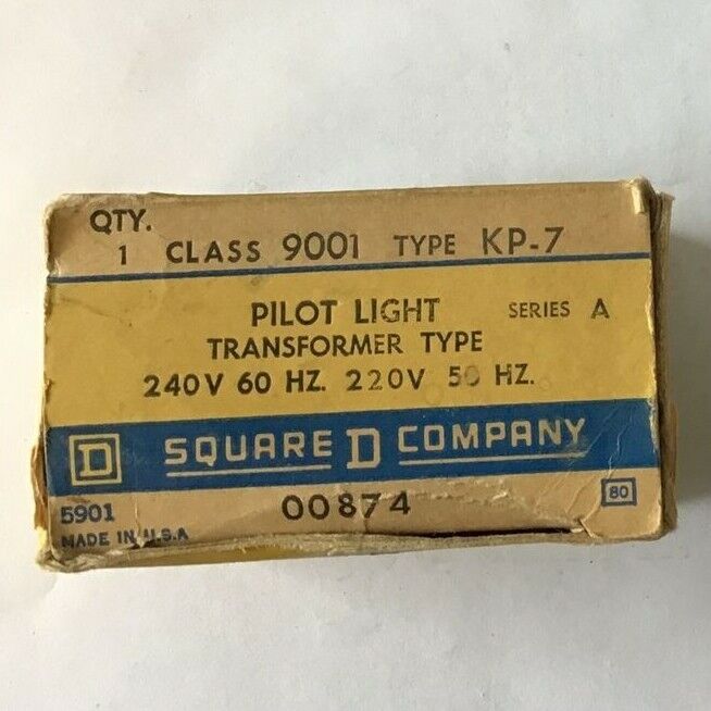 SQUARE D KP-7 PILOT LIGHT 240V 60HZ SER.A