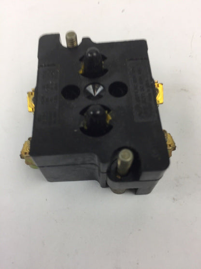 CUTLER HAMMER 10250T/91000T CONTACT BLOCK 2 N.C. 600 VOLT