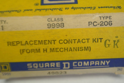 SQUARE D / 9998 PC-206 / PRESSURE SWITCH CONTACT KIT / NEW SURPLUS