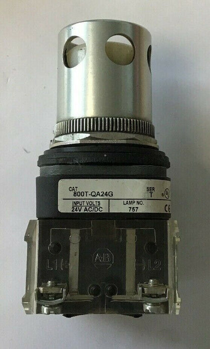 ALLEN BRADLEY 800T-QA24 SER T 24VAC/VDC PUSH BUTTON WHITE