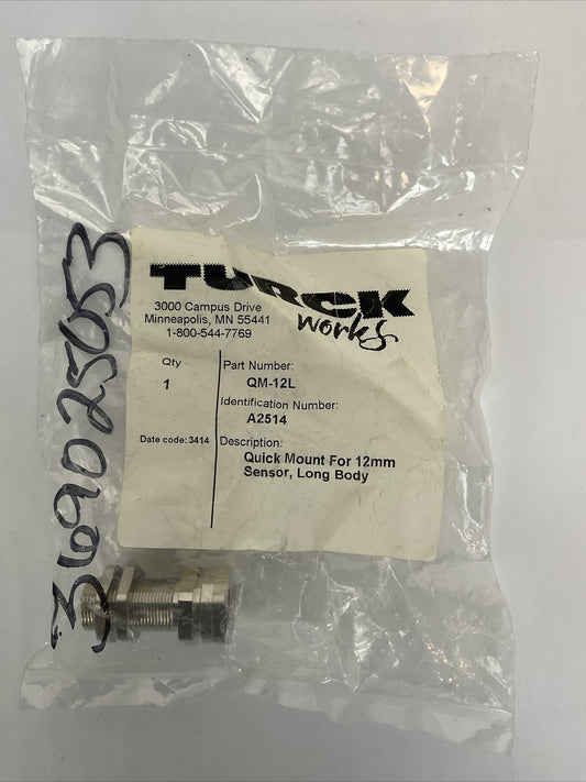TURCK QM-12L QUICK MOUNT FOR 12mm SENSOR LONG BODY