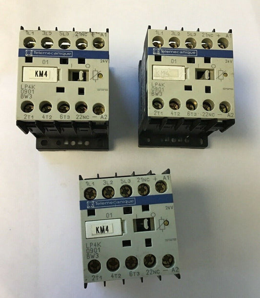 TELEMECANIQUE LP4K0901BW3, CONTACTOR, 600VAC 20A ***LOTOF3***