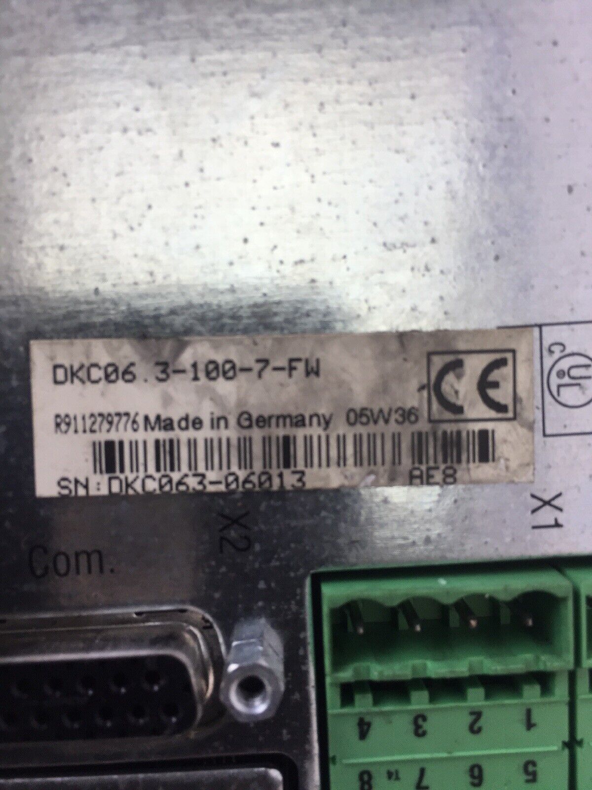 INDRAMAT DKC06.3-100-7-FW ECO DRIVE REXROTH DKCXX.3-100-7 AC SERVO DRIVE