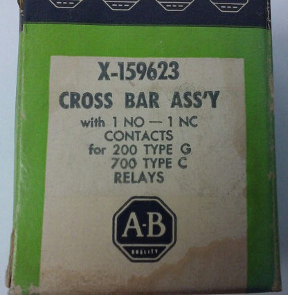 ALLEN BRADLEY X-159623 CROSS BAR ASSEMBLY FOR 200 TYPE G AND 700 TYPE C RELAYS