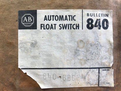Allen Bradley 840-6BCE47 Automatic Float Switch NEW
