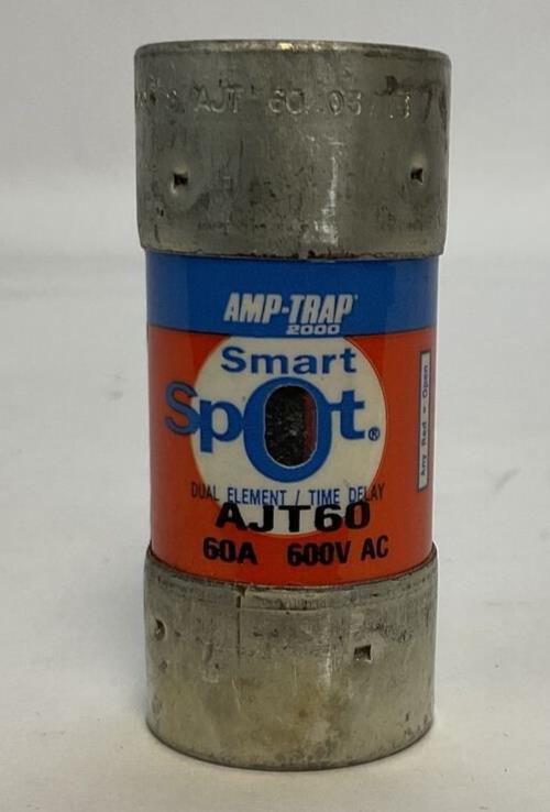 FERRAZ SHAWMUT AJT60 SMART SPOT AMP-TRAP 2000 60A 600VAC DUAL ELEMENT TIME DELAY