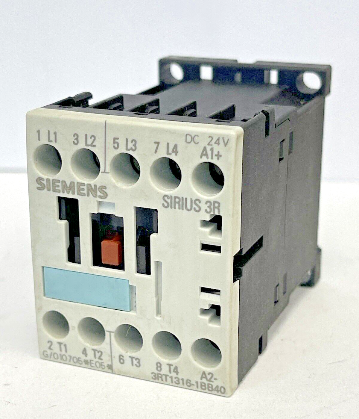 SIEMENS - 3RT1316-1BB40 - AUXILIARY CONTACT -AC-1, 12 kW/400VAC-1, 18A,24VDC,4P