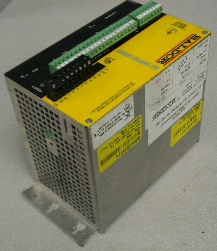 BALDOR SD26M1A05-TR AC SERVO DRIVE / 115V, 50/60Hz INPUT / 115VAC, 1000Hz OUTPUT