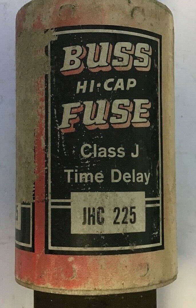 BUSS JHC25 HI CAP 225A TIME DELAY FUSE 600VAC CLASS J*