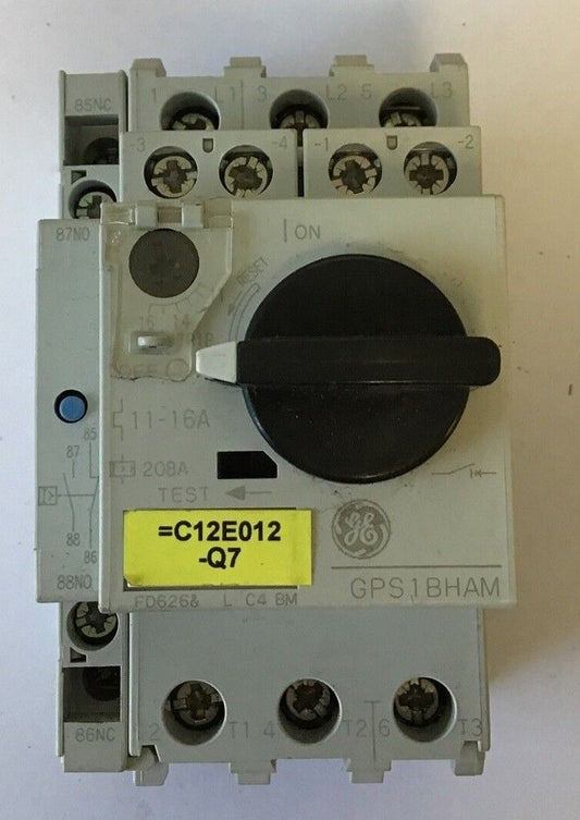 GENERAL ELECTRIC GPS1BHAM MANUAL MOTOR STARTER GPAE11LLA& (2) GPAC10FBA