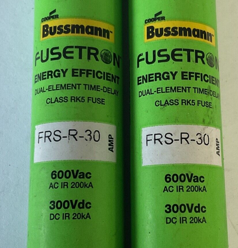 BUSSMANN FRS-R-30 FUSE 600VAC 300VDC RK5****LOTOF2****