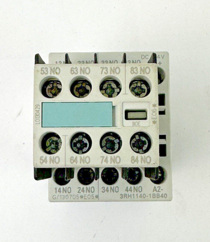 SIEMENS - 3RH1140-1BB40 - CONTACTOR & SIEMENS - 3RH1911-1GA40 - AUXILIARY BLOCK