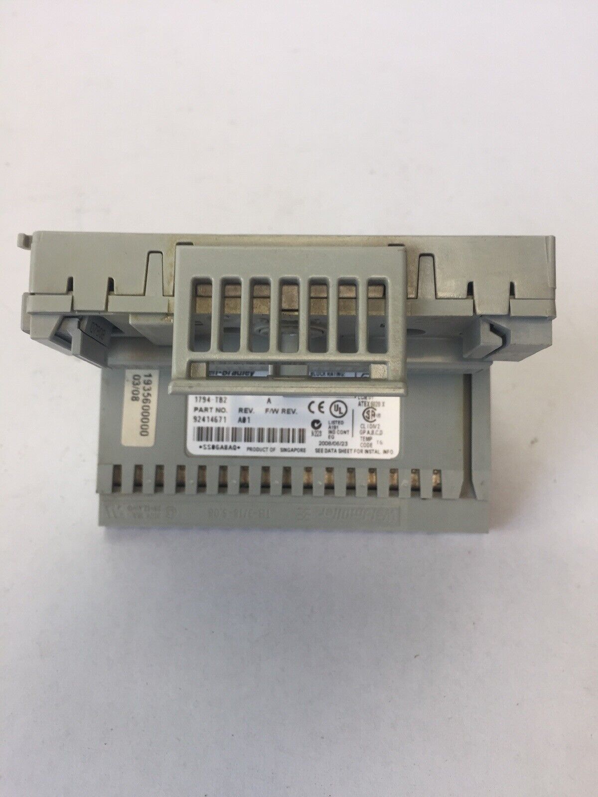 ALLEN BRADLEY 1794-TB2 I/O TERMINAL BLOCK SER A REV A01 5VDC