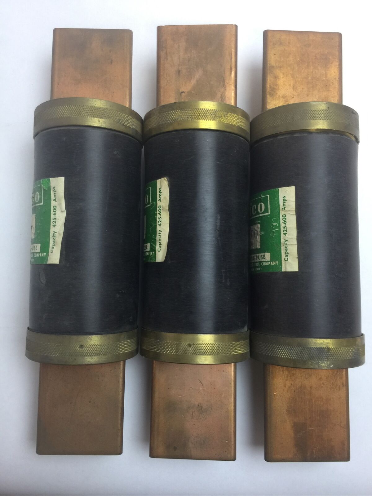 CEFCO 500 RENEWABLE FUSE 500AMP 250VAC (LOT OF 3)