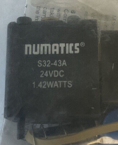 NUMATICS S32-43A SOLENOID COIL 24VDC 1.42WATTS