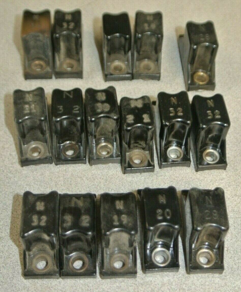 LOT of 16 ALLEN-BRADLEY THERMAL OVERLOAD HEATER ELEMENTS / N-series / LIST BELOW