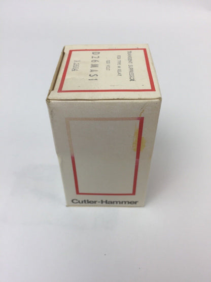 CUTLER HAMMER D26MAS1 TRANSIENT SUPPRESSOR FOR TYPE M RELAY 120 VOLT