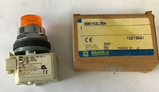 SQUARE D 9001K2L35A PUSH BUTTON ORANGE CAP