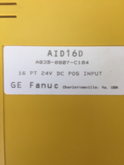 FANUC A03B-0807-C104 INPUT MODULE 16 PT 24VDC AID16D