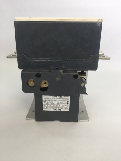TELEMECANIQUE LC1F330 CONTACTOR 600VAC 370A 250HP LX1FH1102 110-115V 40-400HZ