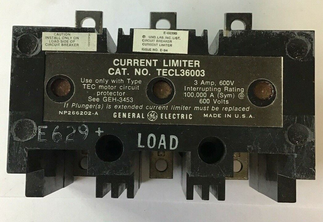 GENERAL ELECTRIC TECL36003 CURRENT LIMITER 3A 600V
