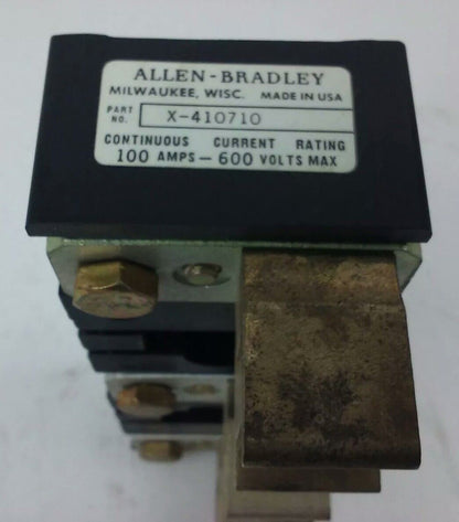 ALLEN BRADLEY 1491-N333 FUSE BLOCK,61-100A, 250- 600V, 3P, W/ X-410710, PARTS