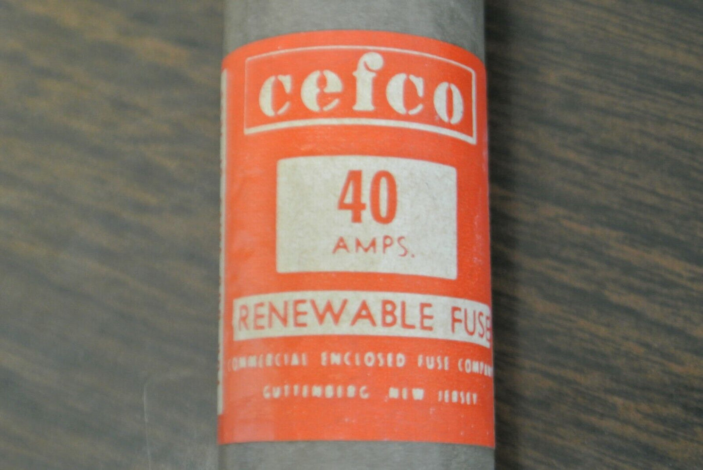 CEFCO R40 TIME LAG RENEWABLE FUSE / 40A / 600V / NEW SURPLUS / EACH