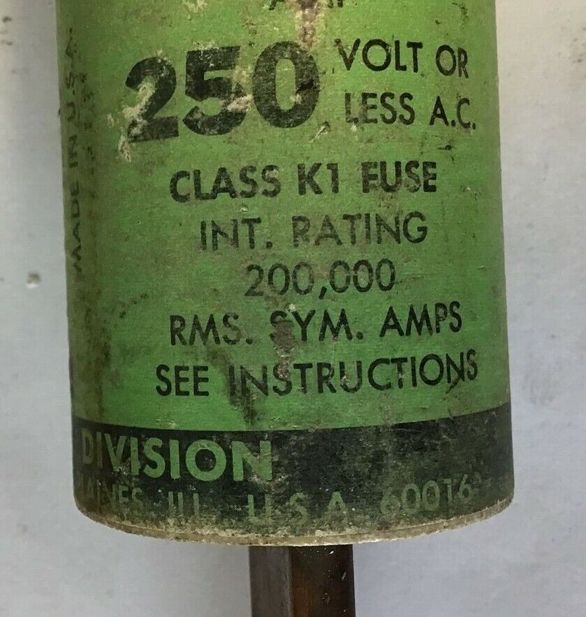 ECONOLIME NCL-300 FUSE CLASS K1 250VAC