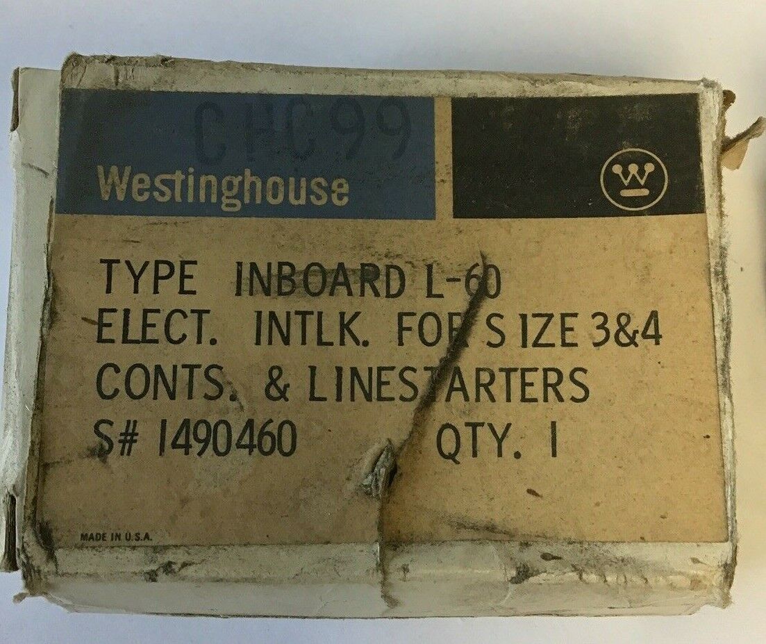 WESTINGHOUSE INBOARD L-60 ELECTRICAL INTERLOCK SIZE3&4 1490460