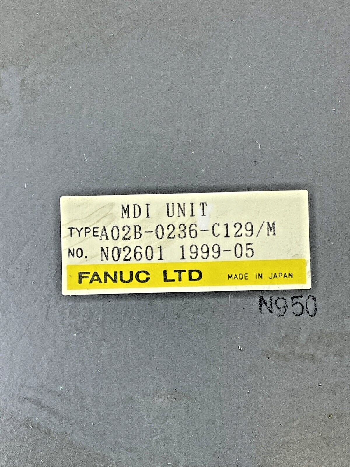 FANUC - A02B-0236-C129/M - OPERATOR KEYPAD / MDI UNIT