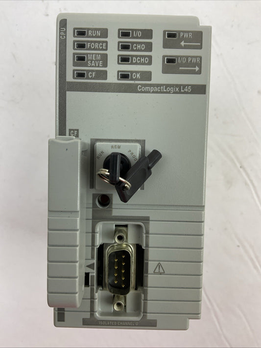 ALLEN BRADLEY 1768-L45 SER C F/W 1.05 COMPACTLOGIX L45 3MB MEMORY CONTROLLER